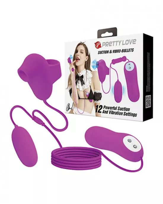 Pretty Love Suction  Vibro Bullets