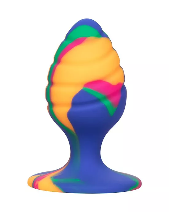 Cheeky Swirl TieDye Butt Plug