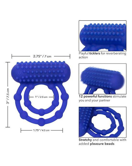 Silicone Rechargeable 10 Bead Maximus Ring