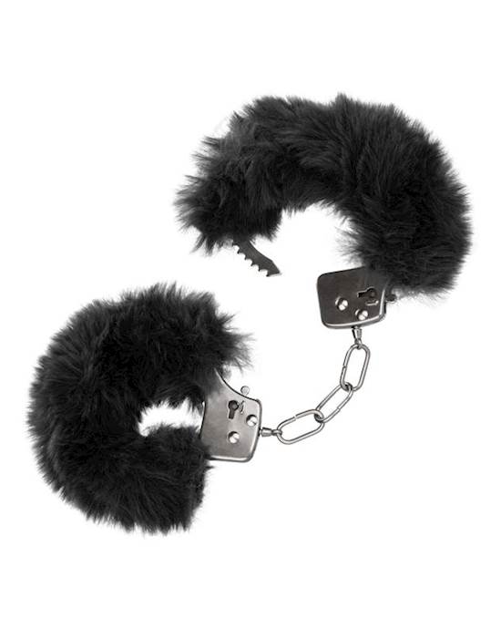 Ultra Fluffy Furry Cuffs  Black