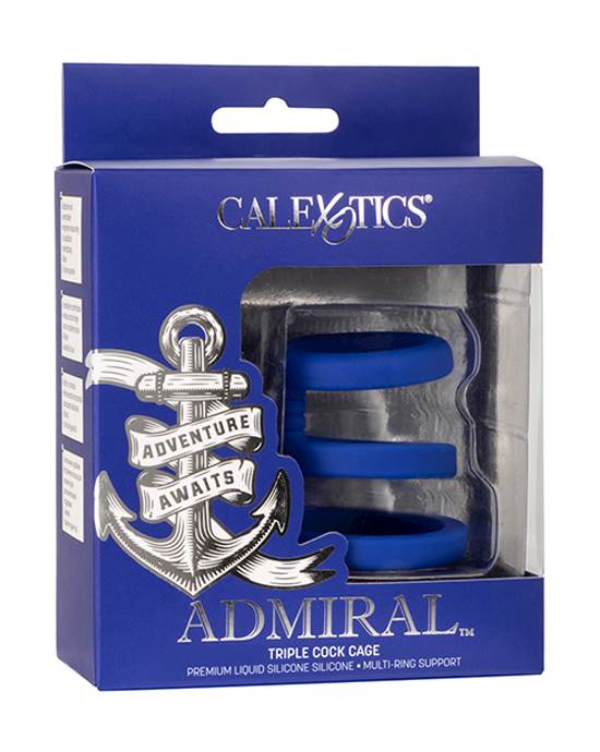 Admiral Triple Cock Cage Blue