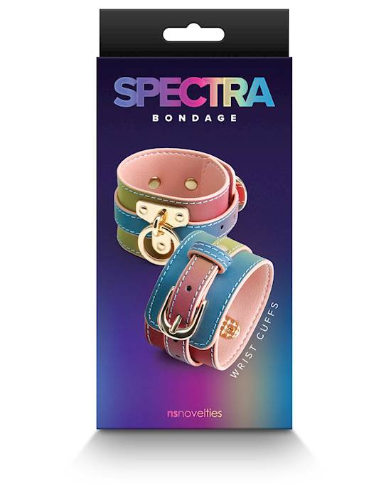 Spectra Bondage Wrist Cuff Rainbow