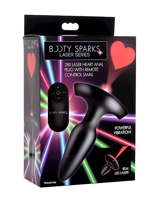 Booty Sparks 28x Laser Heart Anal Plug