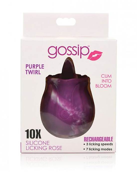 Curve Novelties Gossip Licking Rose  Purple Twirl
