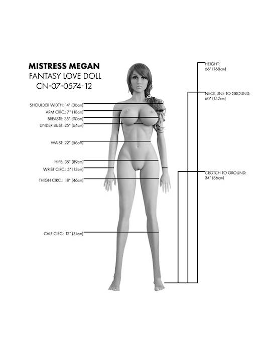 Mistress Megan Life Size Realistic Doll