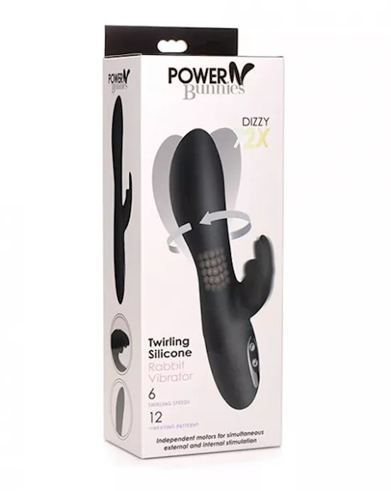 Curve Novelties Power Bunnies Dizzy Rotating Vibrator Wrotating Beads