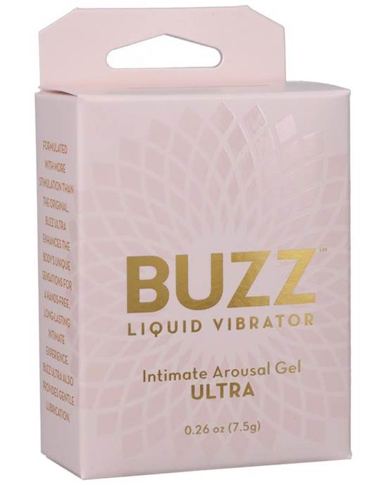 Buzz Ultra Liquid Vibrator Intimate Arousal Gel 0.26 Oz