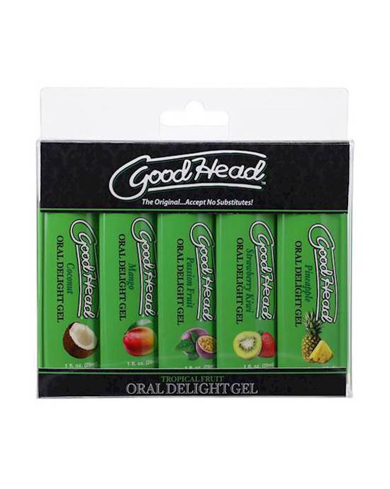 GoodHead Oral Delight Gel  Tropical Fruits  5 pack