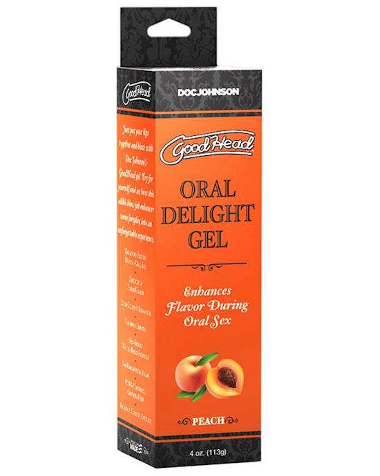 Goodhead Oral Delight Gel Peach 4 Oz