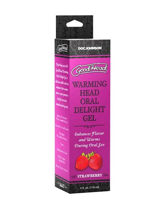 Goodhead Warming Head Oral Delight Gel Strawberry 4 Fl. Oz