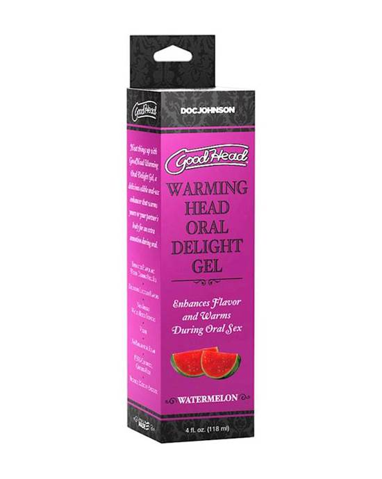 Goodhead Warming Head Oral Delight Gel Watermelon 4 Fl. Oz
