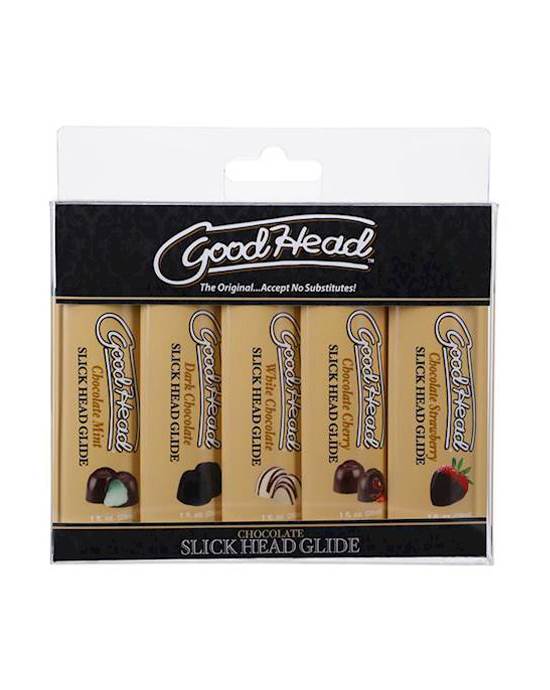 GoodHead Slick Head Glide  Chocolate  5 pack
