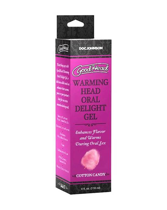 Goodhead Warming Head Oral Delight Gel Cotton Candy 4 Fl. Oz