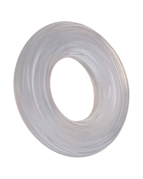 Rock Solid Ribbed Donut Clear