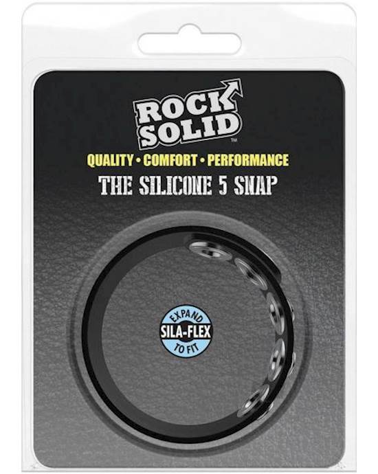 Rock Solid The Silicone 5 Snap Black