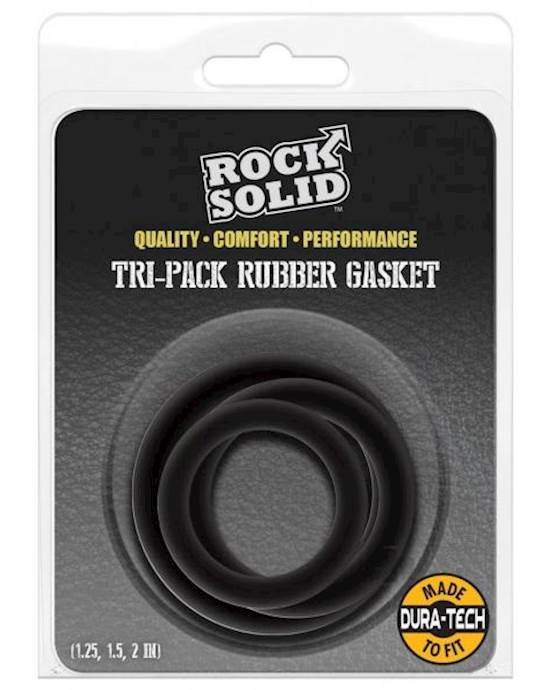 Rock Solid Tri Pk Rubber Gasket Black