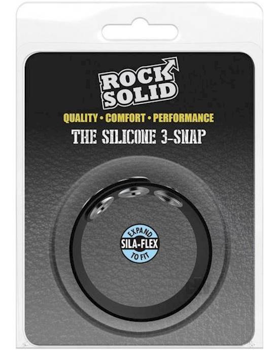 Rock Solid The Silicone 3 Snap Black