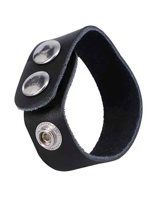 Rock Solid The Leather 3 Snap Black