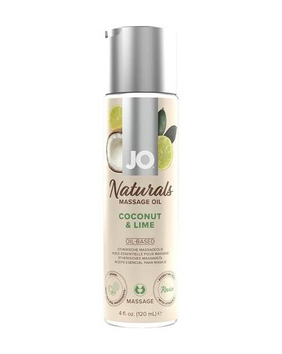 Jo Naturals - Coconut & Lime - Massage 4 Floz / 120 Ml