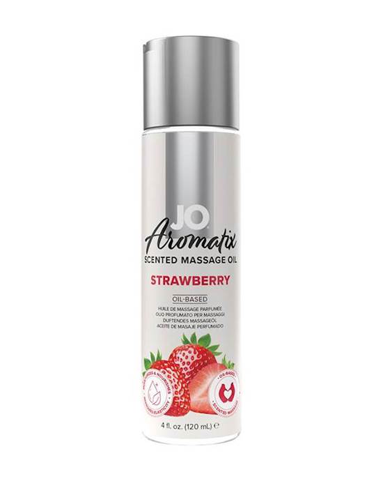 JO Aromatix  Strawberry  Massage 4 floz  120 mL