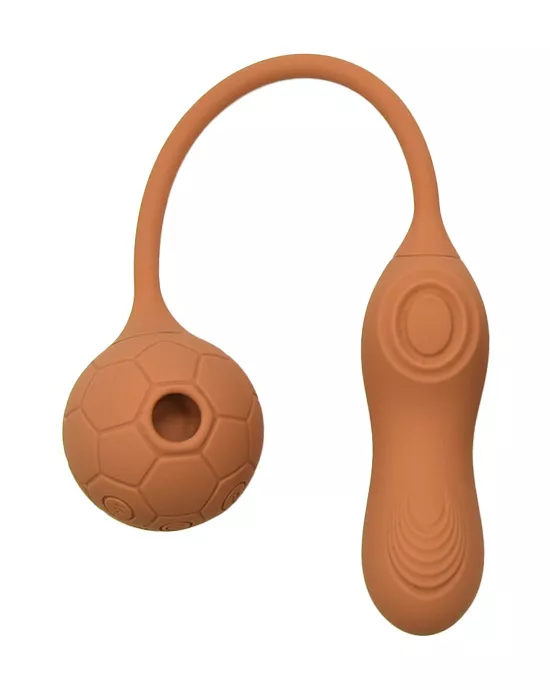 Football Fan Suction Vibrator With Love Egg
