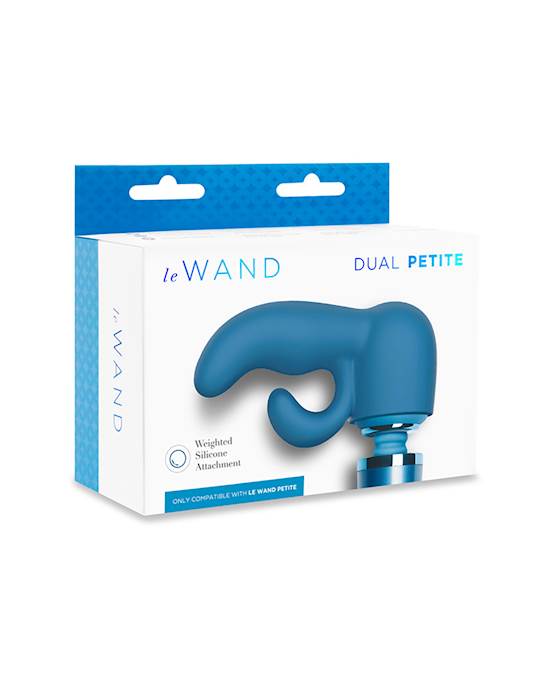 Le Wand Petite Dual Weighted Silicone Attachment - Dark Blue