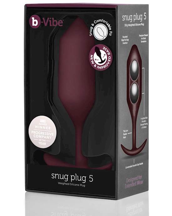 B-vibe Snug Plug 5 Dark Red
