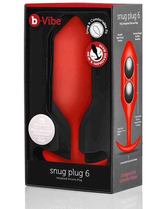 B-vibe Snug Plug 6 Red