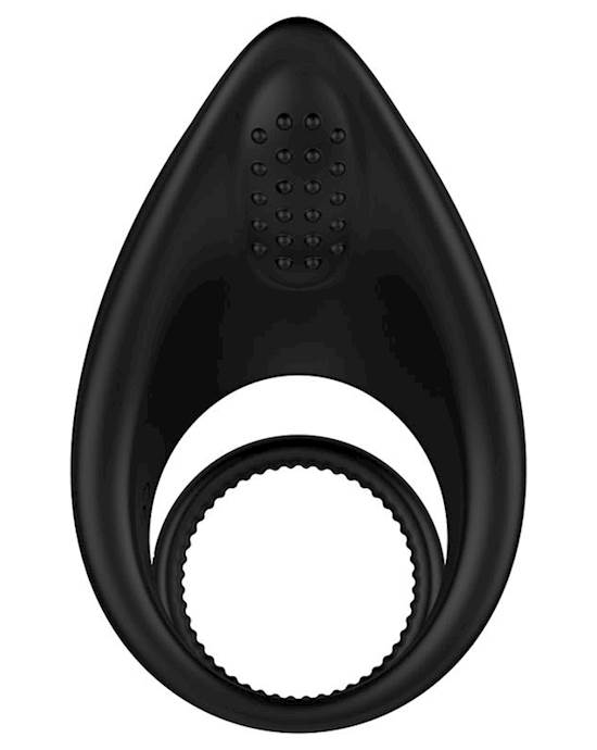 Enhance Vibrating Cock And Ball Ring Black