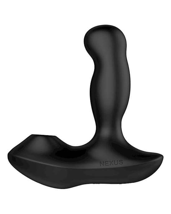 REVO AIR Waterproof Remote Control Rotating Prostate Massager with suction Black
