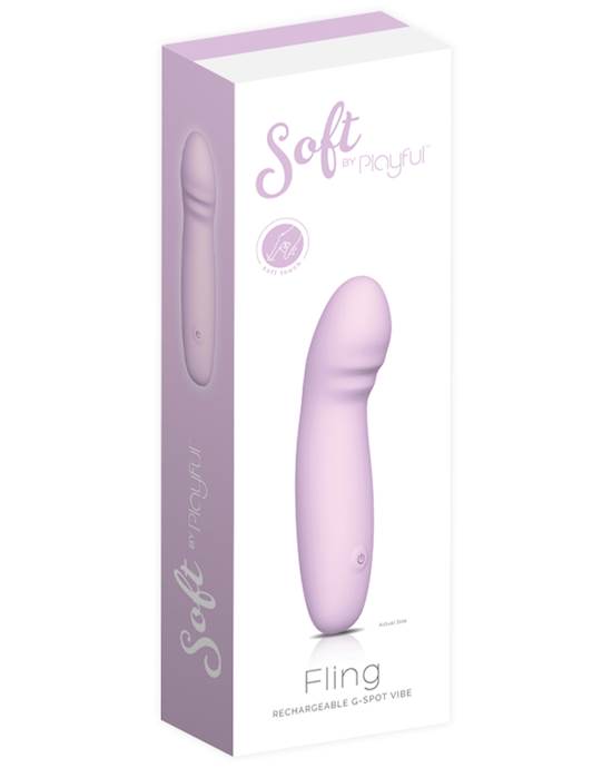Soft By Playful Fling Rechargeable G-spot Vibrator Purple