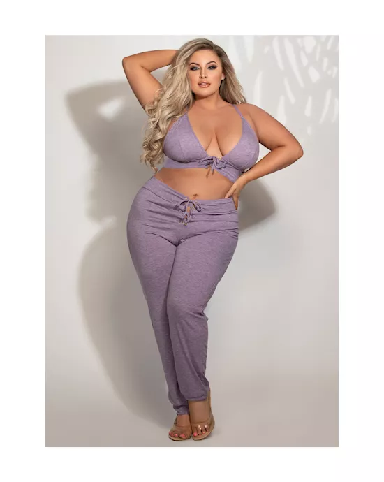 Flirtatious 2Piece Bralette and Jogger Set