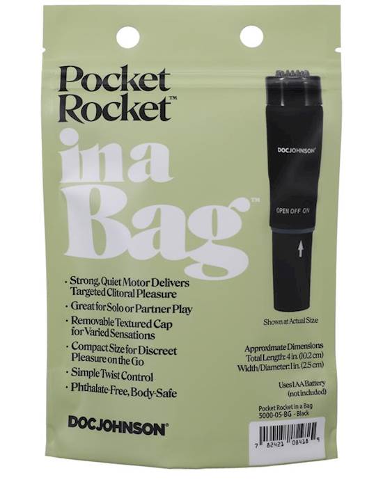 Pocket Rocket In A Bag Black