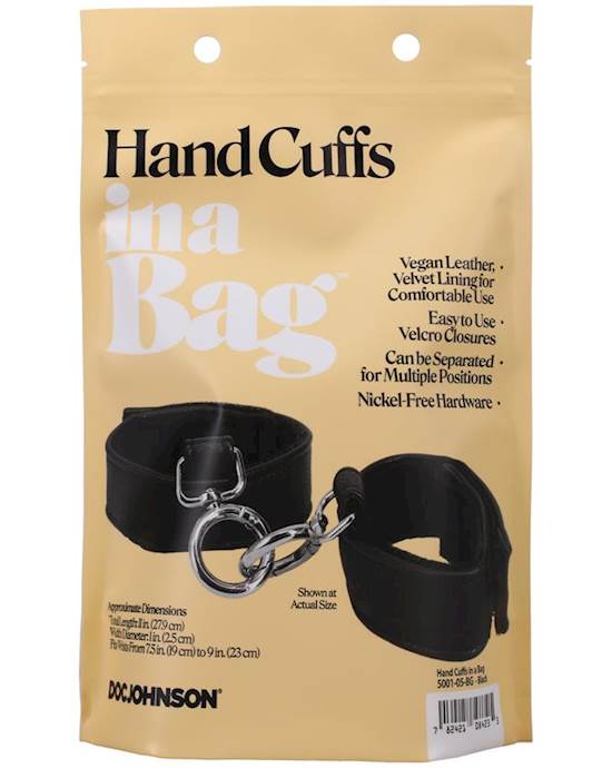 Handcuffs In A Bag Black