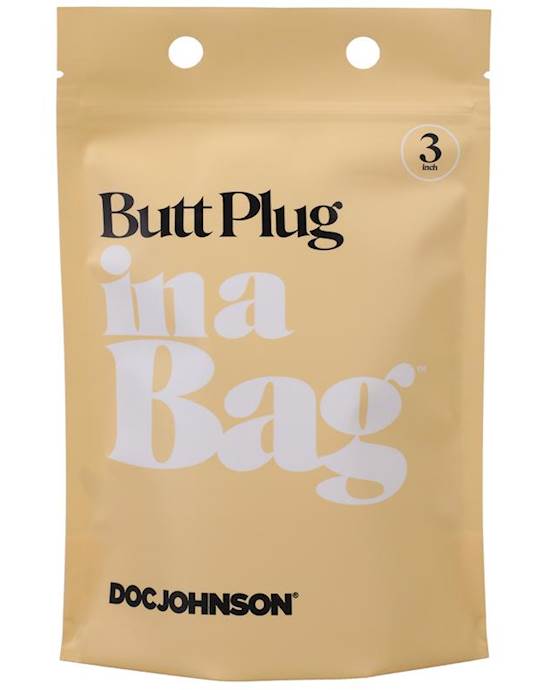 Butt Plug In A Bag 3 Inch Black