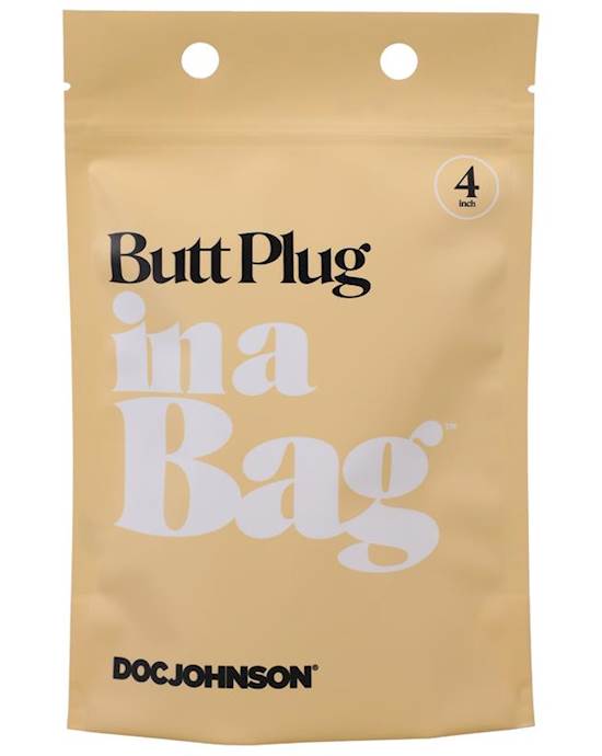 Butt Plug In A Bag 4 Inch Black