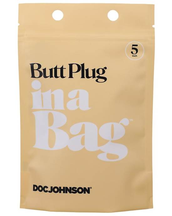 Butt Plug In A Bag 5 Inch Black