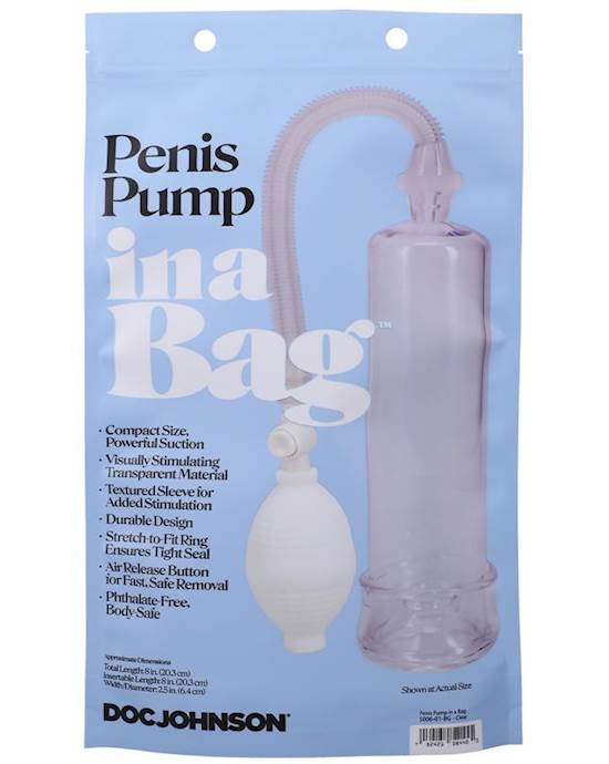 Penis Pump In A Bag Clear