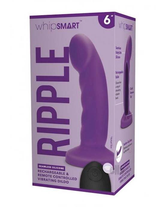 Whipsmart Curved Ripple Dildo 6 Prp