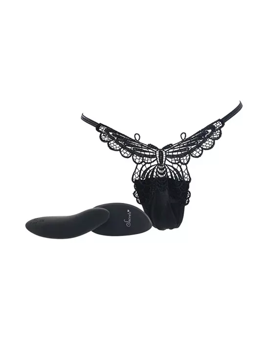 Secret Butterfly Panty Remote Qs Black