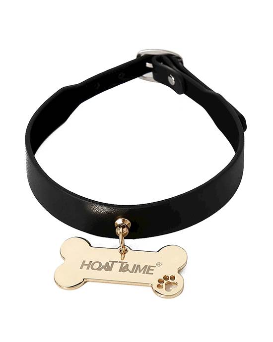 KinKi Puppy Play Collar with Bone Tag