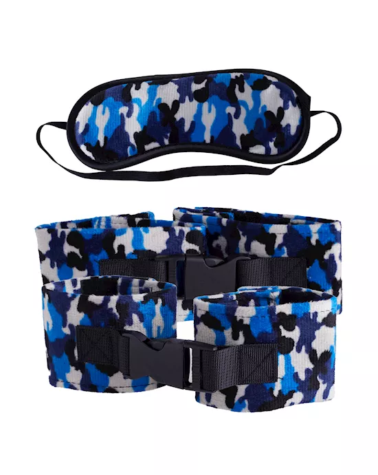 Camouflage Mask and Cuffs Set