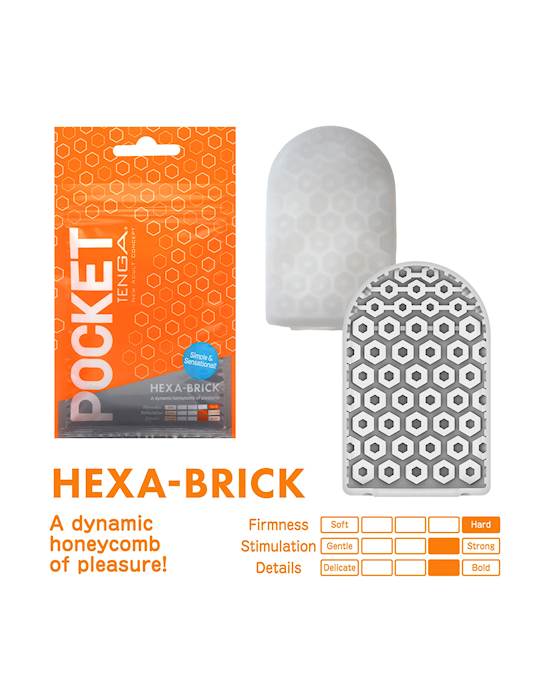 Pocket Tenga Hexa-brick Stroker