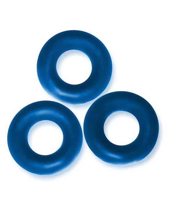 FAT WILLY 3pack jumbo cockrings SPACE BLUE