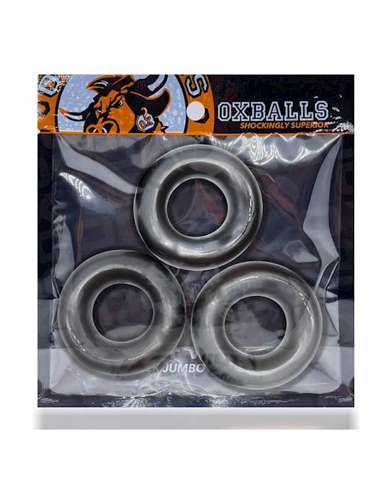 Fat Willy 3-pack Jumbo Cockrings Steel