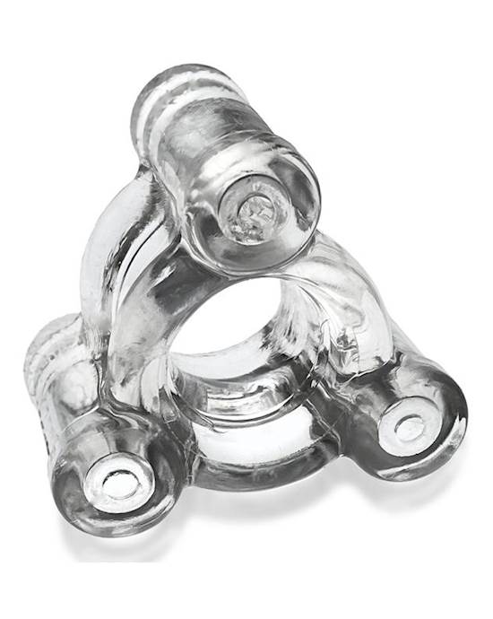HEAVY SQUEEZE weighted squeeze ballstretcher w 3 stainless steel weights CLEAR