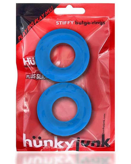 Stiffy 2-pack Bulge Cockrings Teal Ice