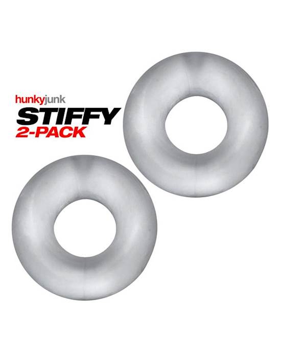 STIFFY 2pack bulge cockrings CLEAR ICE