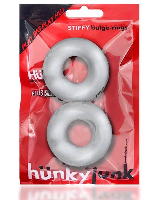 Stiffy 2-pack Bulge Cockrings Clear Ice