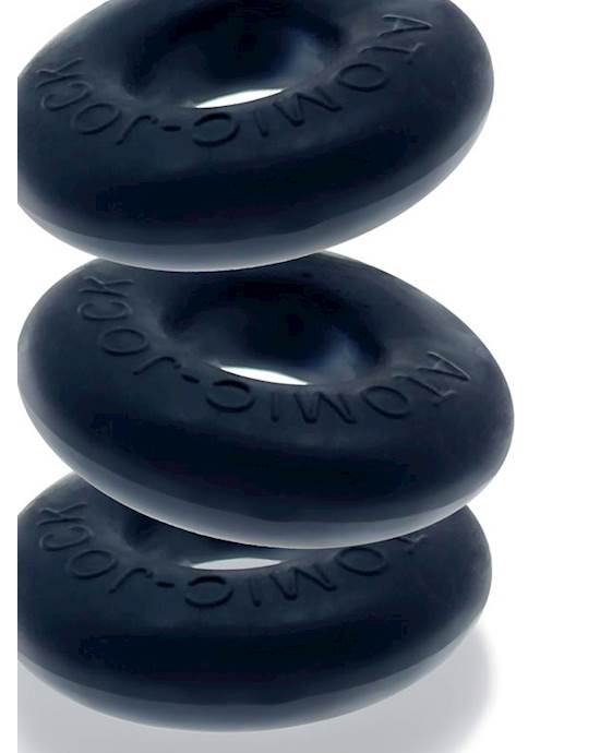 Ringer Cockring 3-pack Plus-silicone Special Edition Night